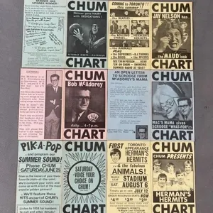 10 1960's Chum Charts & Ckey Survey's