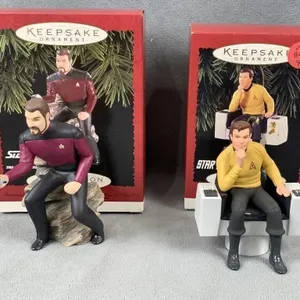 2 Star Trek Hallmark Decorations