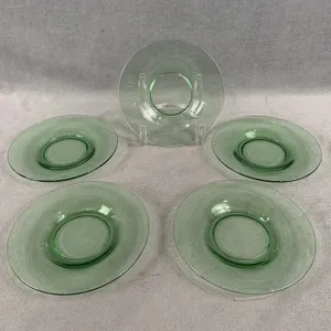 5 Uranium Glass Plates
