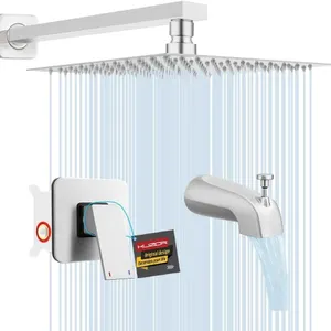 New $62 Tub & Shower Faucet Set with Valve, Nickel