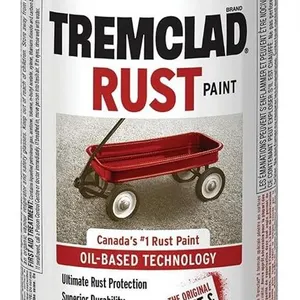 New Tremclad Oil Based Rust Paint   Flat Grey 340g