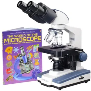 AmScope Binocular Compound Microscope 40X-2500X