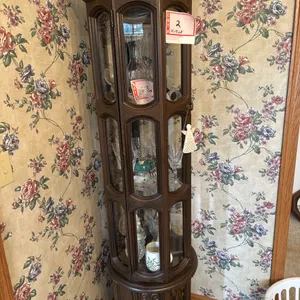 Curio cabinet, 18x18x68"
