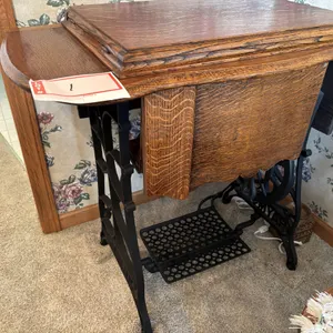 Raymond sewing machine in table