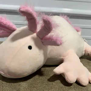 **APPEARS NEW/REPAIRED** Pillowfort Axolotl Weighted Plush Kids' Throw Pillow - Light Pink