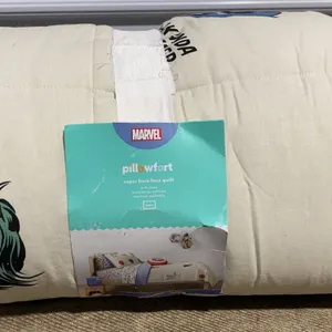 **NEW** The Marvel Collection by Pillowfort Twin Marvel Icons Kids' Quilt
