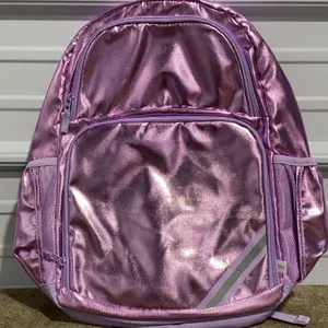 **NWT** Cat & Jack Kids' 17'' Classic Backpack - Metallic Purple