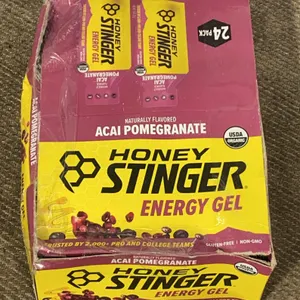**NEW/DAMAGED BOX** Honey Stinger Organic Acai Pomegranate Energy Gel, 24 Pack - Best By:  1/23/27