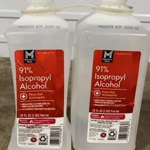 **NEW** Member's Mark 91% Isopropyl Alcohol, 32 fl oz - 2 Pack