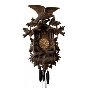 Vintage Musical German Cuckoo Clock Cuendet Swiss Movement Bayerischer Ländler