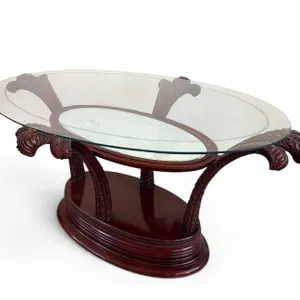Oval Carolina Panel Co. Art Deco Table 1930's