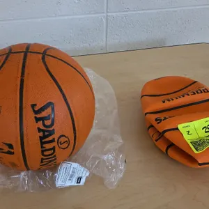 Spalding and Epic Sports basketballs. Includes one Spalding Game Ball Series outdoor basketball and one Epic Sports Premium basketball. Size: 28.5" (i