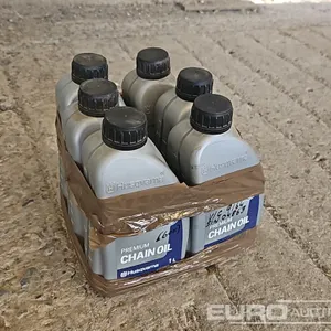 Unused Husqvarna 1 Litre Chain Oil (6 of) 