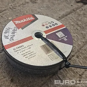 Unused Makita 7" Grinder Discs (3 of), 7" Sanding Discs (5 of) 