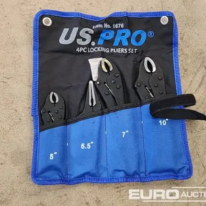 Unused US PRO 4Pc Vice Grip Set 