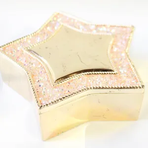 GOLD PLATED STAR TRINKET BOX