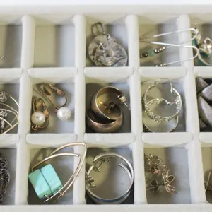ESTATE EARRING COLLECTION 12PRS IN JEWELRY TRAY