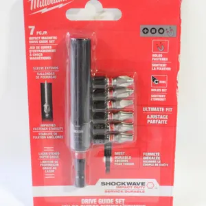 MILWAUKEE 7 PIECE IMPACT MAGNETIC DRIVER GUIDE