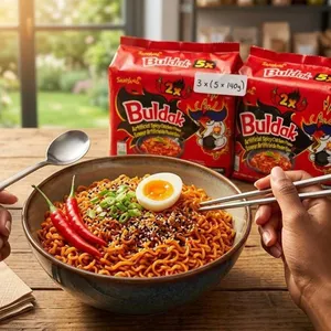 Lot of 3 - Samyang Buldak 2X Spicy Chicken Ramen 5Pcs Per Pack