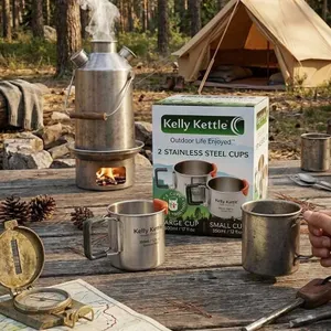 Kelly Kettle Stainless Steel Camping Cups Set