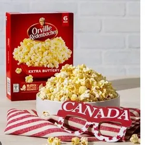 Orville Redenbacher Buttery Popcorn, 6 x 492g (6x82g Per Box)