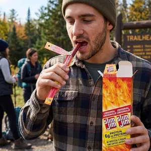 Slim Jim Original Spicy Sausage Snack 24 Pack x 27.5g