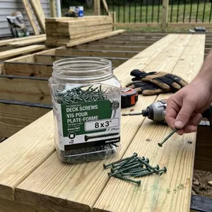Hillman Deck Screws 8x3" Green 250pcs