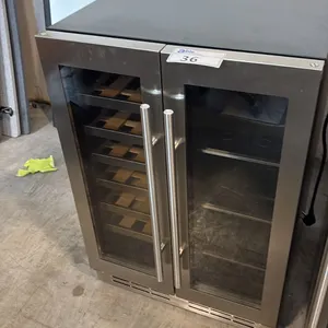 STAINLESS STEEL THOR KITCHEN 24" DUAL-ZONE WINE AND BEVERAGE CENTER