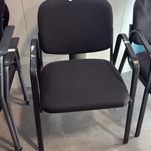 BLACK LOOP ARM CLIENT CHAIR