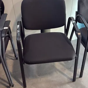 BLACK LOOP ARM CLIENT CHAIR