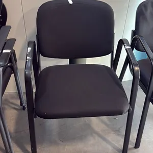 BLACK LOOP ARM CLIENT CHAIR