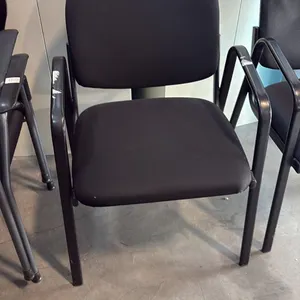 BLACK LOOP ARM CLIENT CHAIR