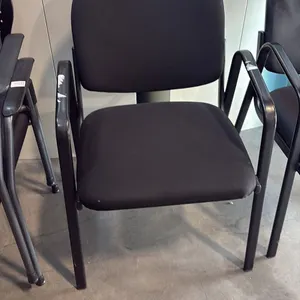 BLACK LOOP ARM CLIENT CHAIR
