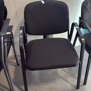 BLACK LOOP ARM CLIENT CHAIR