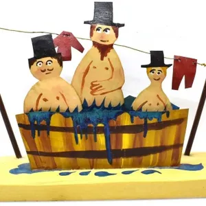 "RUB-A-DUB-DUB" BY P. BLAIS FIGURINE