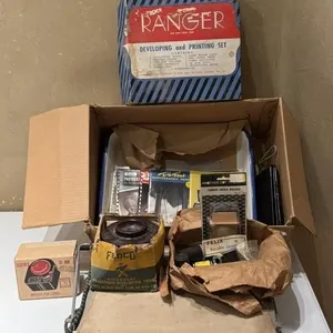Vintage Darkroom Supplies & Photography Books