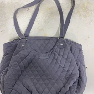 Vera Bradley Glenna Quilted Tote Bag in the solid color "Tranquil Gray"