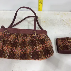 Vera Bradley Annie Shoulder Bag with matching wallet, rare, limited-edition autumn collection.