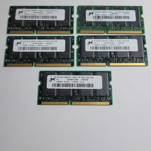 Lot of 5 Micron 128MB PC133 SDRAM Laptop Memory Modules – 133MHz CL3 – Untested
