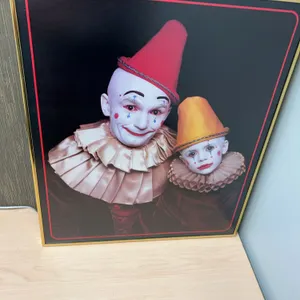 Framed Portrait Print of Two Clowns in Costume, Picture Shop Gallery, Lakewood CO