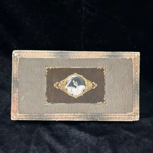 Decorative Box Featuring Woman's Portrait, Early 20th Century Design
