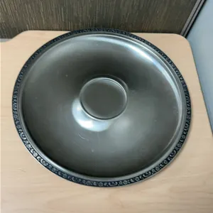 Oneida Custom 18/8 Stainless Steel Serving Bowl with Floral Edge, Crafted in Japan, 13 Inch Diameter