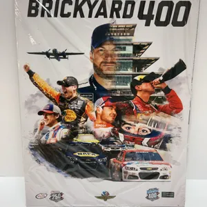 Brantley Gilbert Big Machine Brickyard 400 2017 NASCAR Poster, Featuring IMS and Event Imagery, Seal