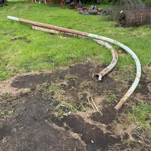 Curved Steel Yard Light Pole Lot