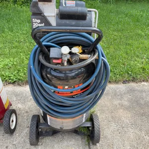 Devilbiss 20-Gallon 5 HP Portable Air Compressor with Air Hose (Not Working)