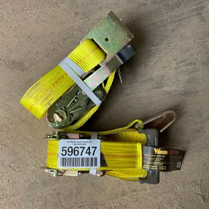 UNUSED QTY OF (2) WOOD TUFF TOW RATCHET STRAPS