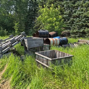 Assorted Steel Drums, Pallets and Wood Bins
 UNRESERVED