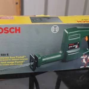 Bosch PFZ 550 E all purpose saw foxtail reciprocating saw, working at time of cataloging