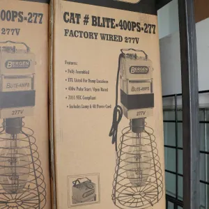 Bergen Industries CAT # B:LIE-400PS-277 work lite, tapable for all voltages, factory wires for 277V