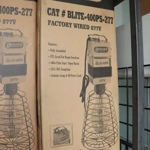 Bergen Industries CAT # B:LIE-400PS-277 work lite, tapable for all voltages, factory wires for 277V
